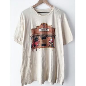 Cowboy‎ Santa Arrow & F Cowboy Supply Graphic Print T Shirt Womens Western Boho
